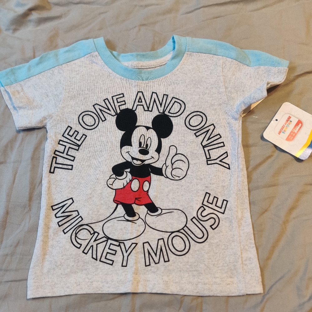 Pj top 2T Mickey mouse NWT